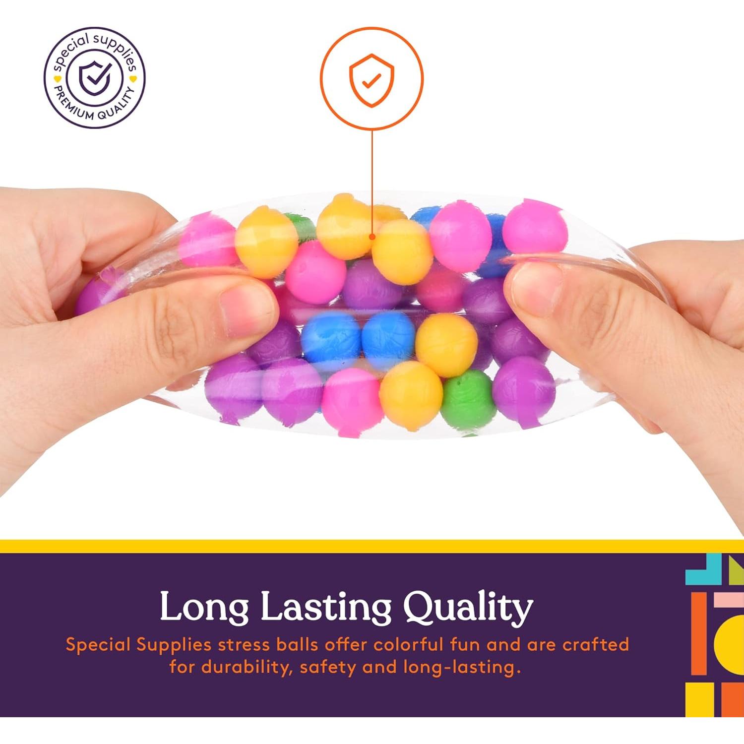 Pelotas Antiestrés Squishy Special Supplies - Paquete de 4