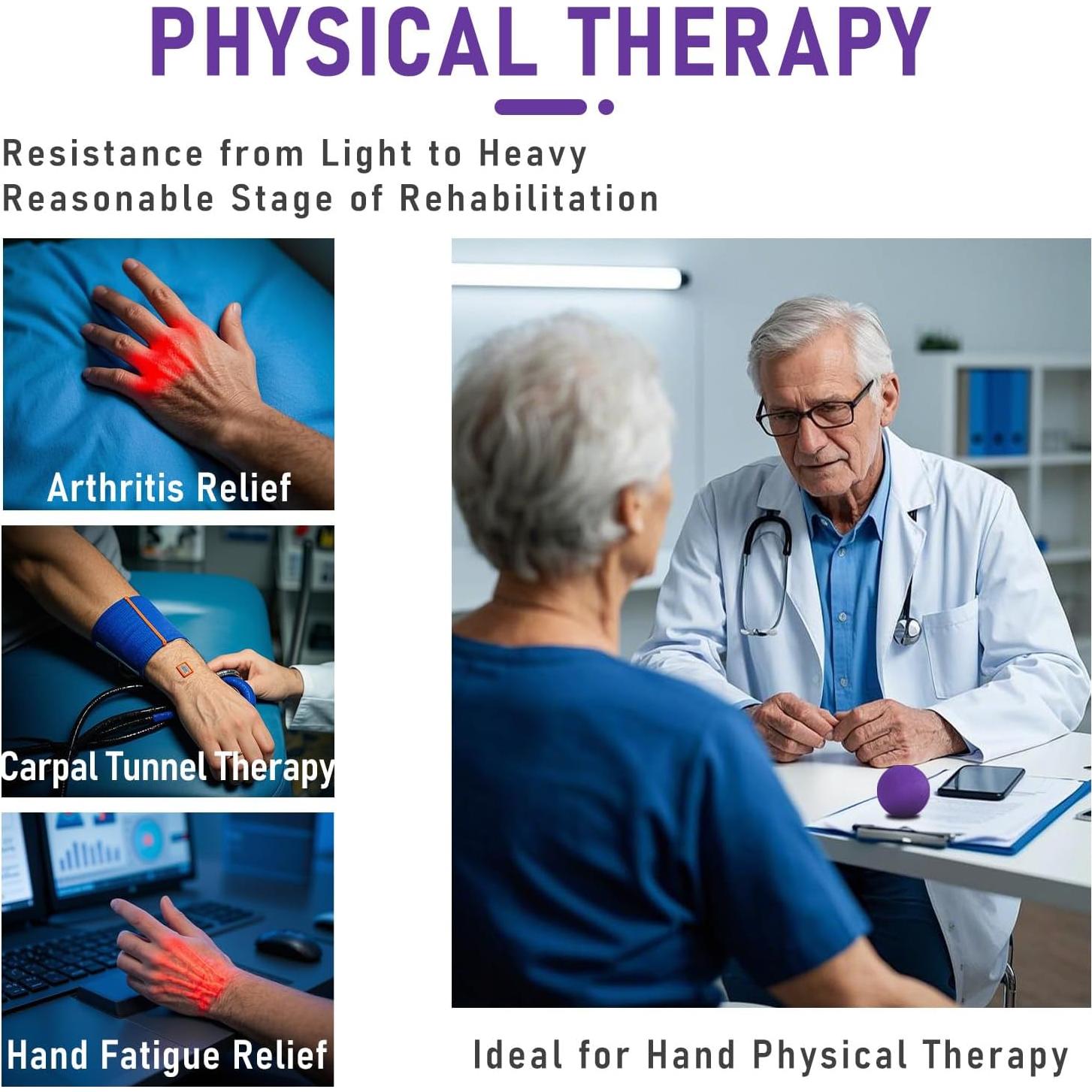 Paquete de 3 Pelotas Antiestrés RIDEHILL para Mano