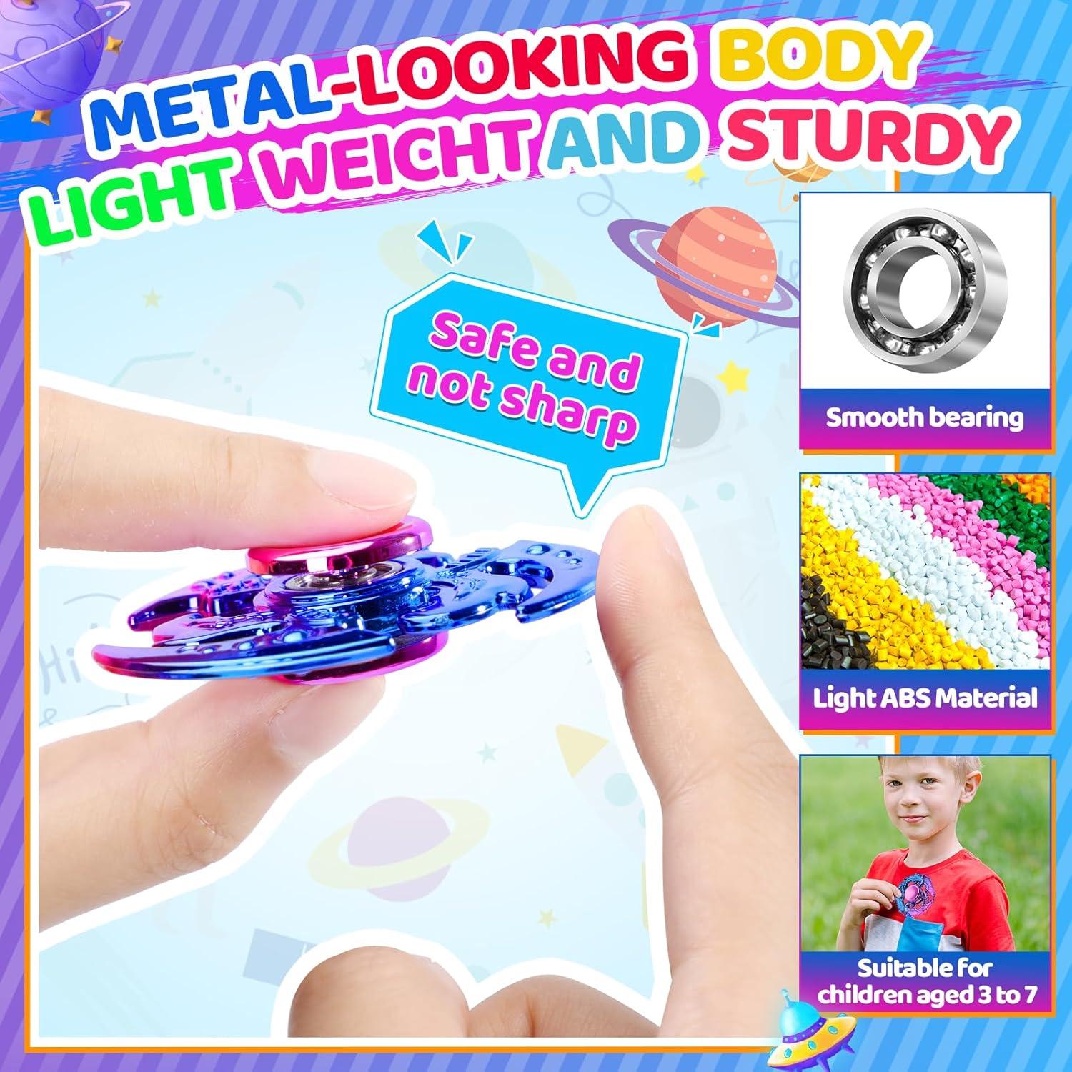 Paquete de 12 Spinners de Plástico Jawhock Antiestrés