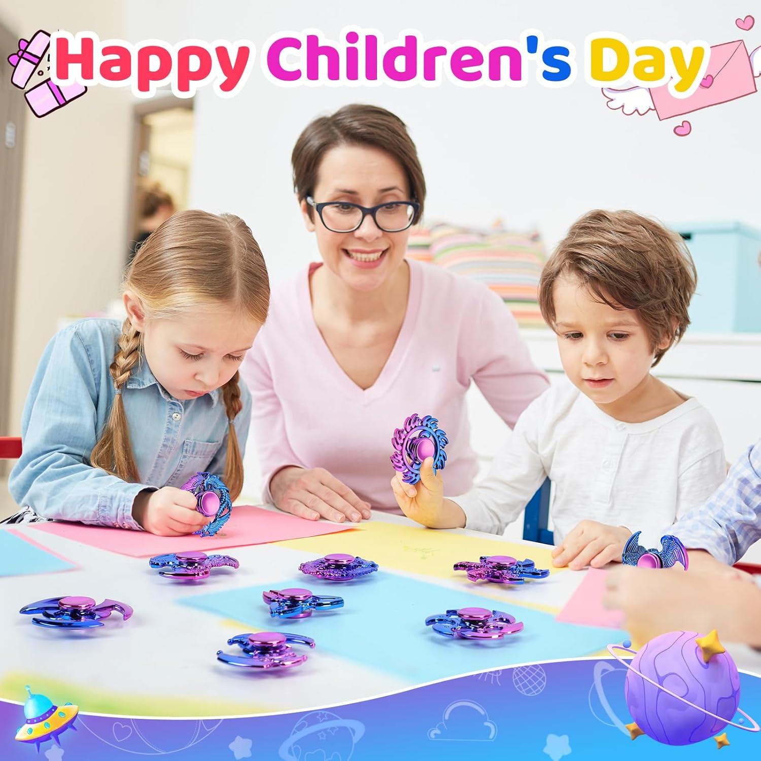 Paquete de 12 Spinners de Plástico Jawhock Antiestrés