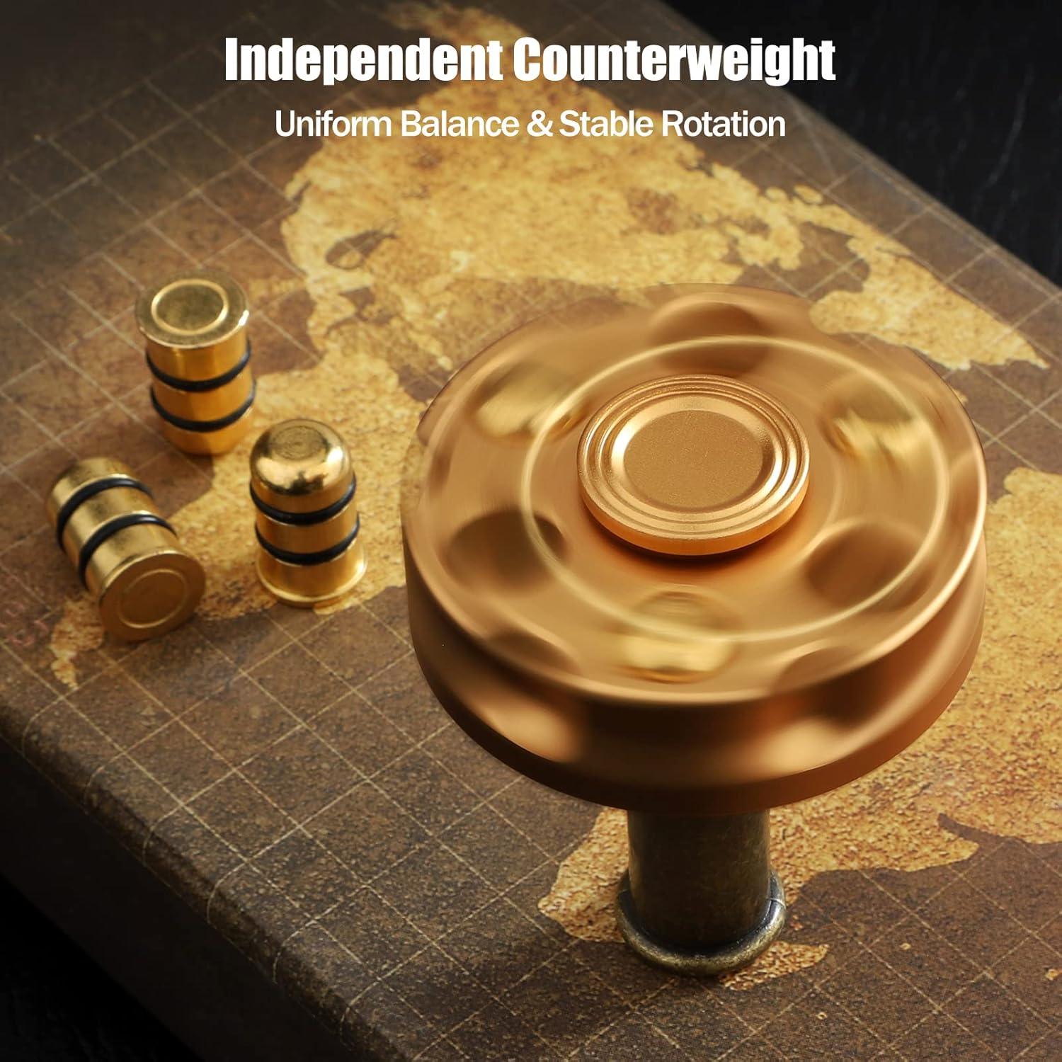 Fidget Spinner Metal Dilabnda Oro Alivio Estrés 130g