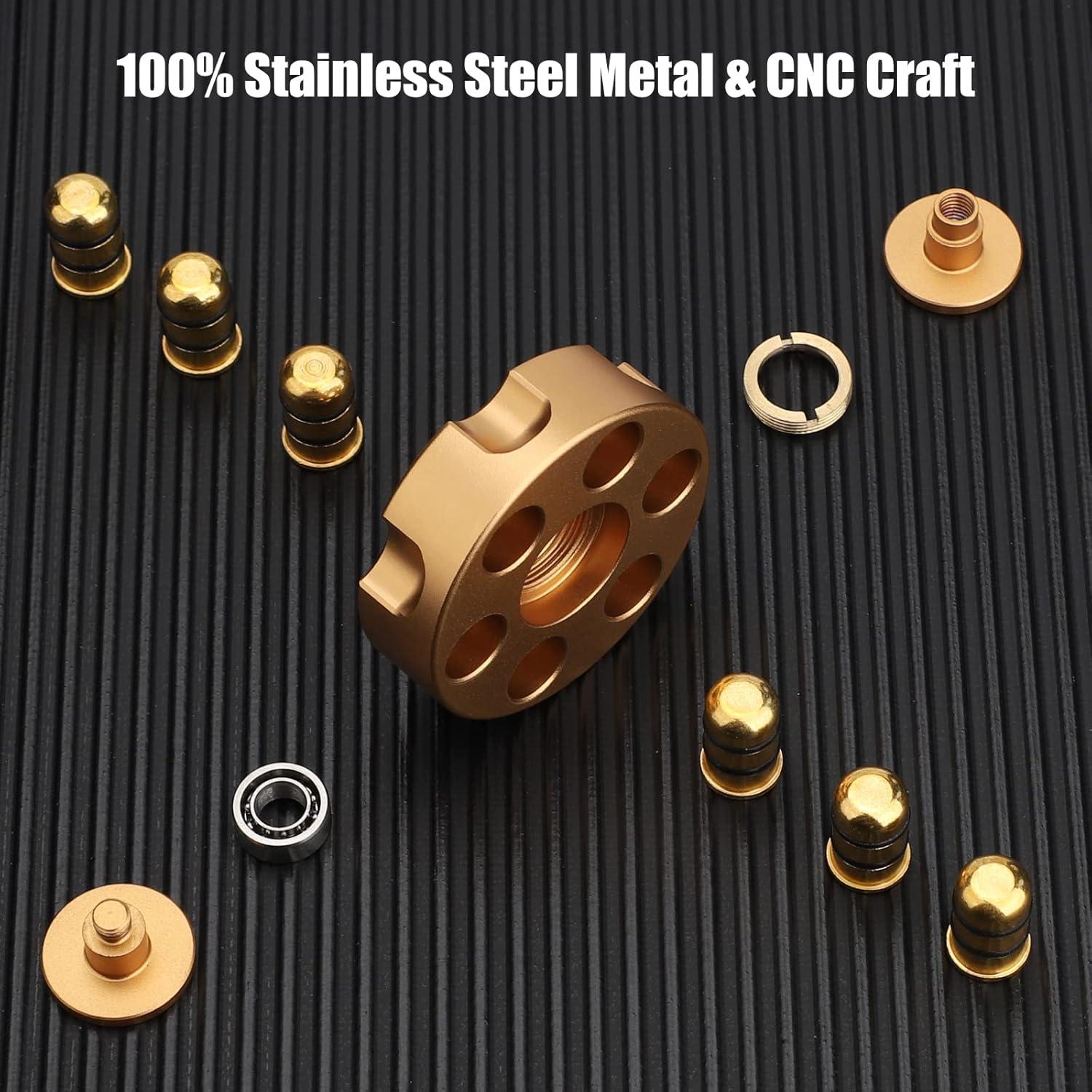 Fidget Spinner Metal Dilabnda Oro Alivio Estrés 130g