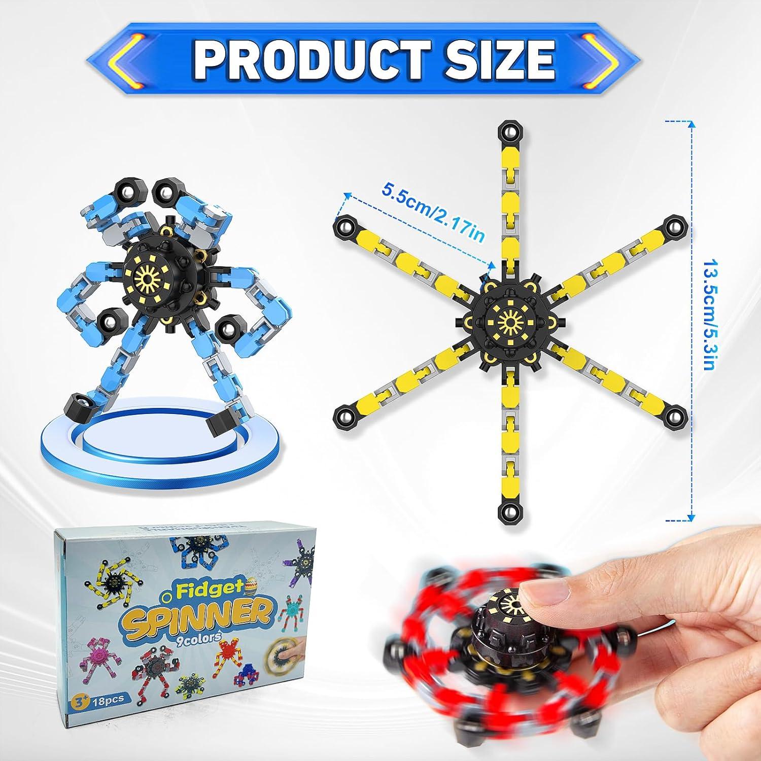 Spinners Antiestrés YIZER 18PCS Juguetes Sensoriales