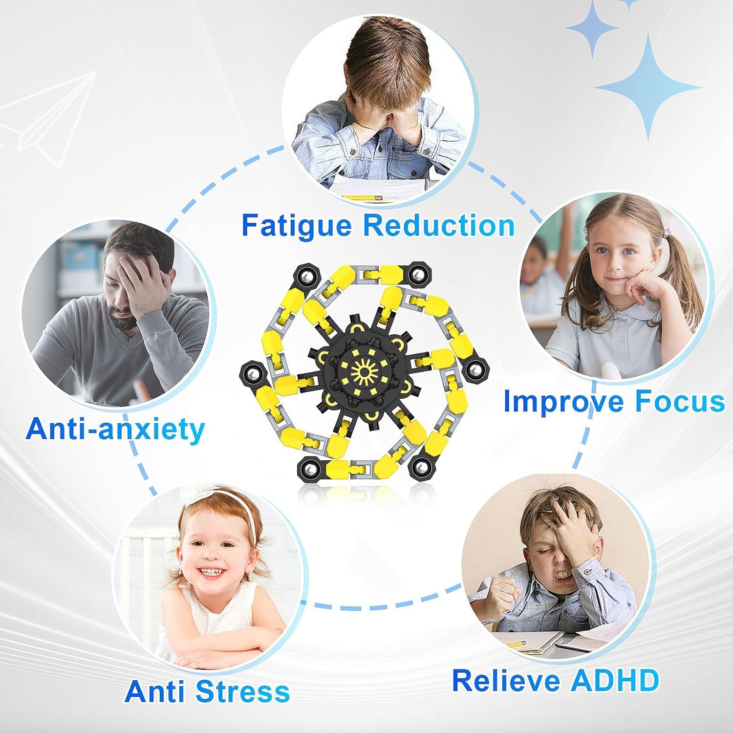 Spinners Antiestrés YIZER 18PCS Juguetes Sensoriales