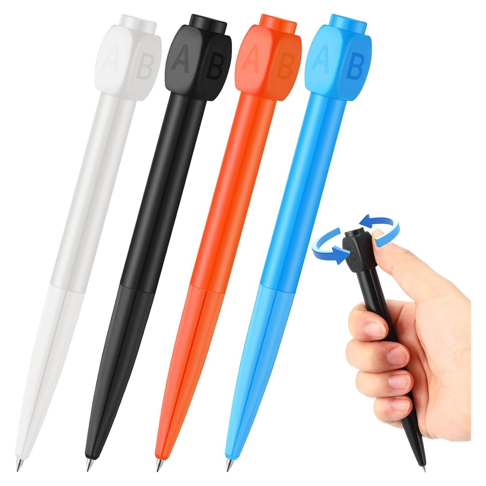4 Bolígrafos Giratorios Alivio Estrés Dinifee 0.5mm