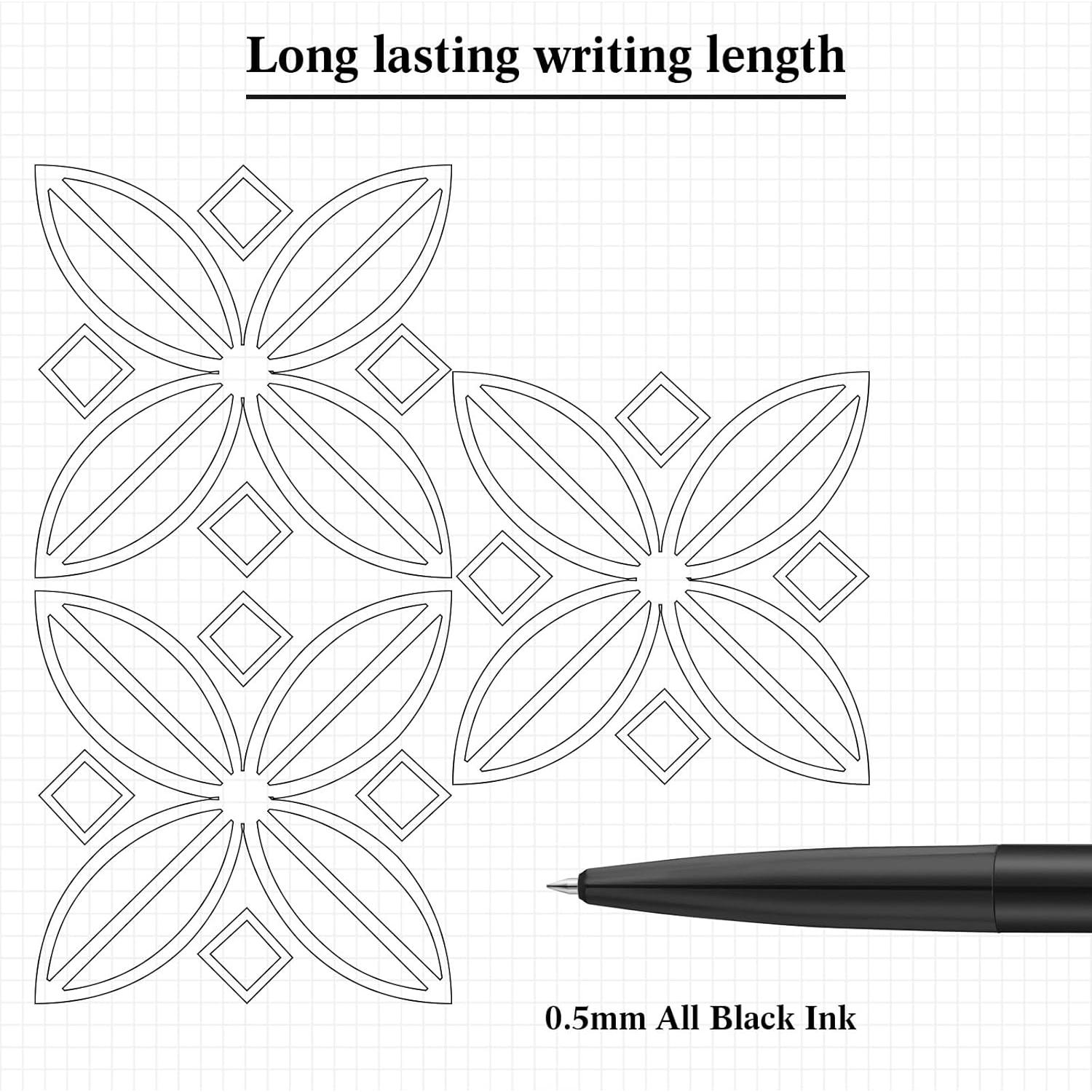 4 Bolígrafos Giratorios Alivio Estrés Dinifee 0.5mm