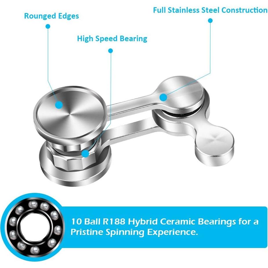 Spinner Antiestrés Duomishu de Acero Inoxidable 35g