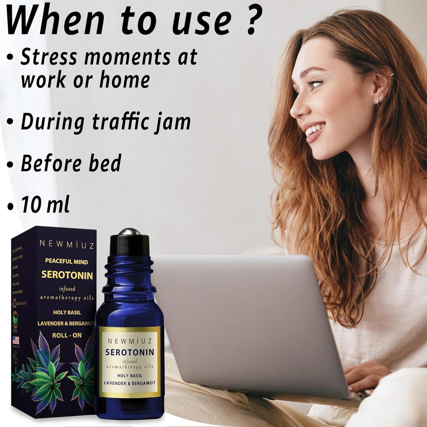 Roll On Aceite Esencial Calmante Lavanda 10ml Nuevo Miuz