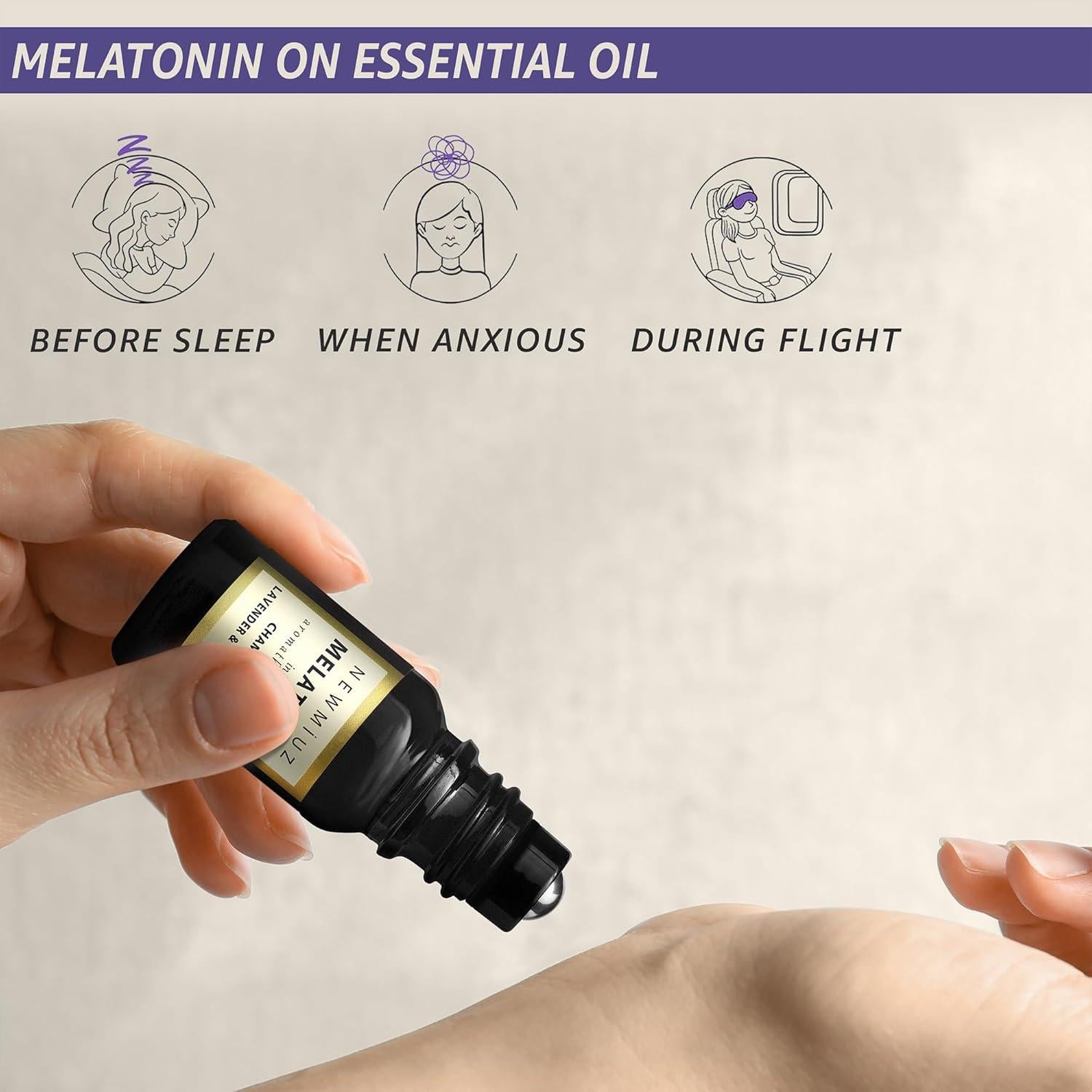 Aceite Esencial de Melatonina Roll On New Miuz 10ml