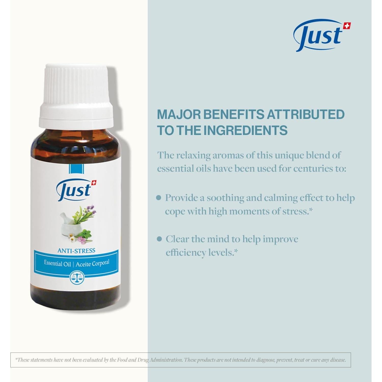 Aceite Esencial Antiestrés Swiss Just 20 ml - Relajación