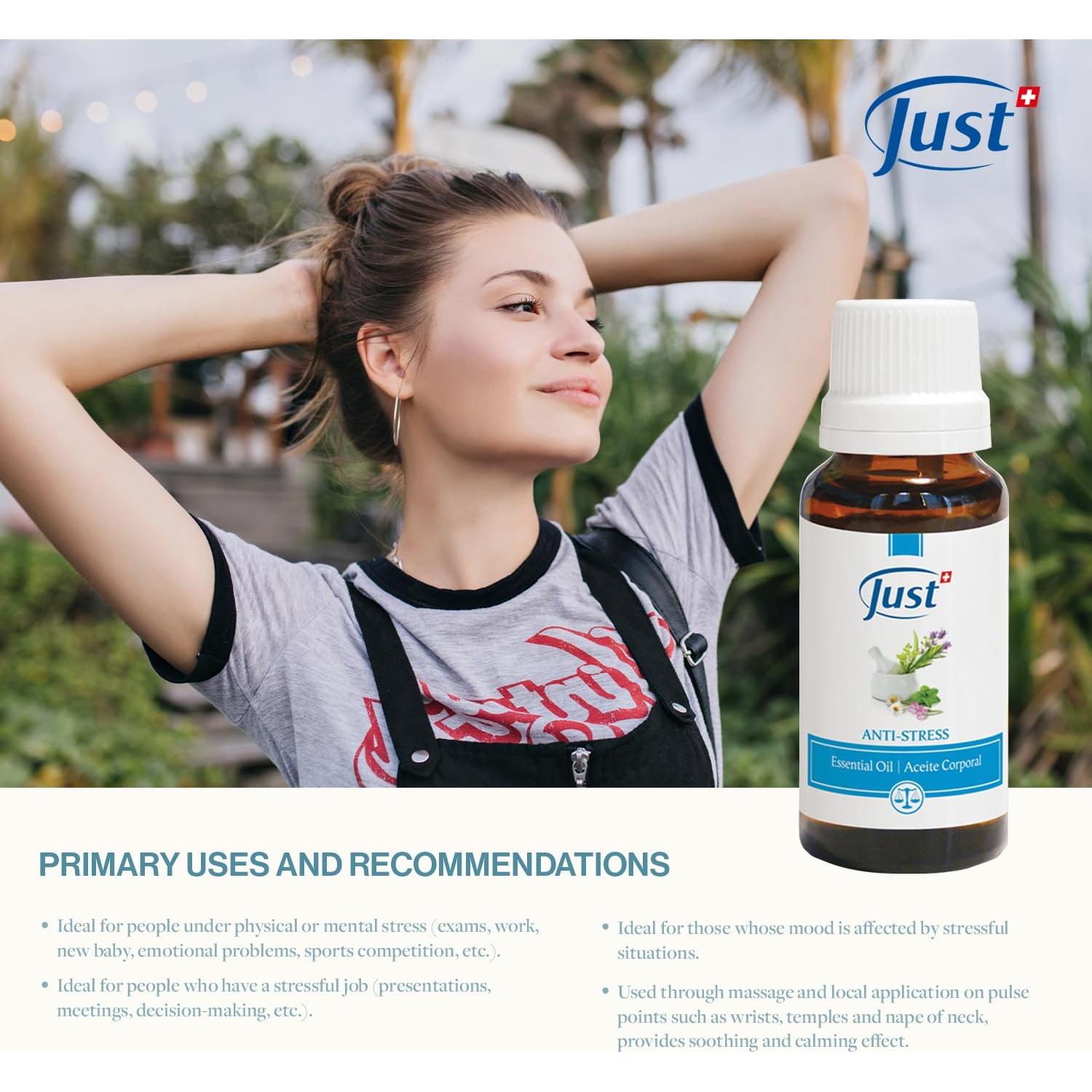 Aceite Esencial Antiestrés Swiss Just 20 ml - Relajación