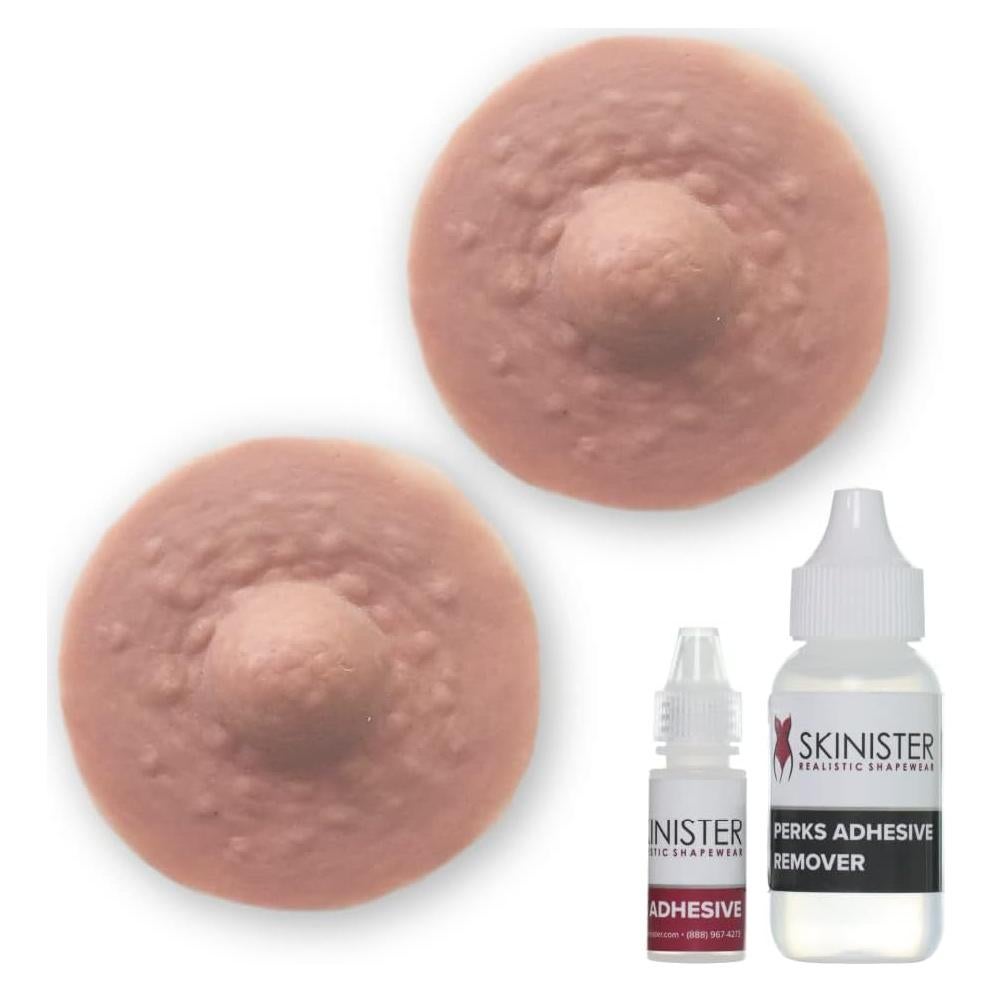 Pezones Prostéticos Perks | Silicona Rosa Grande