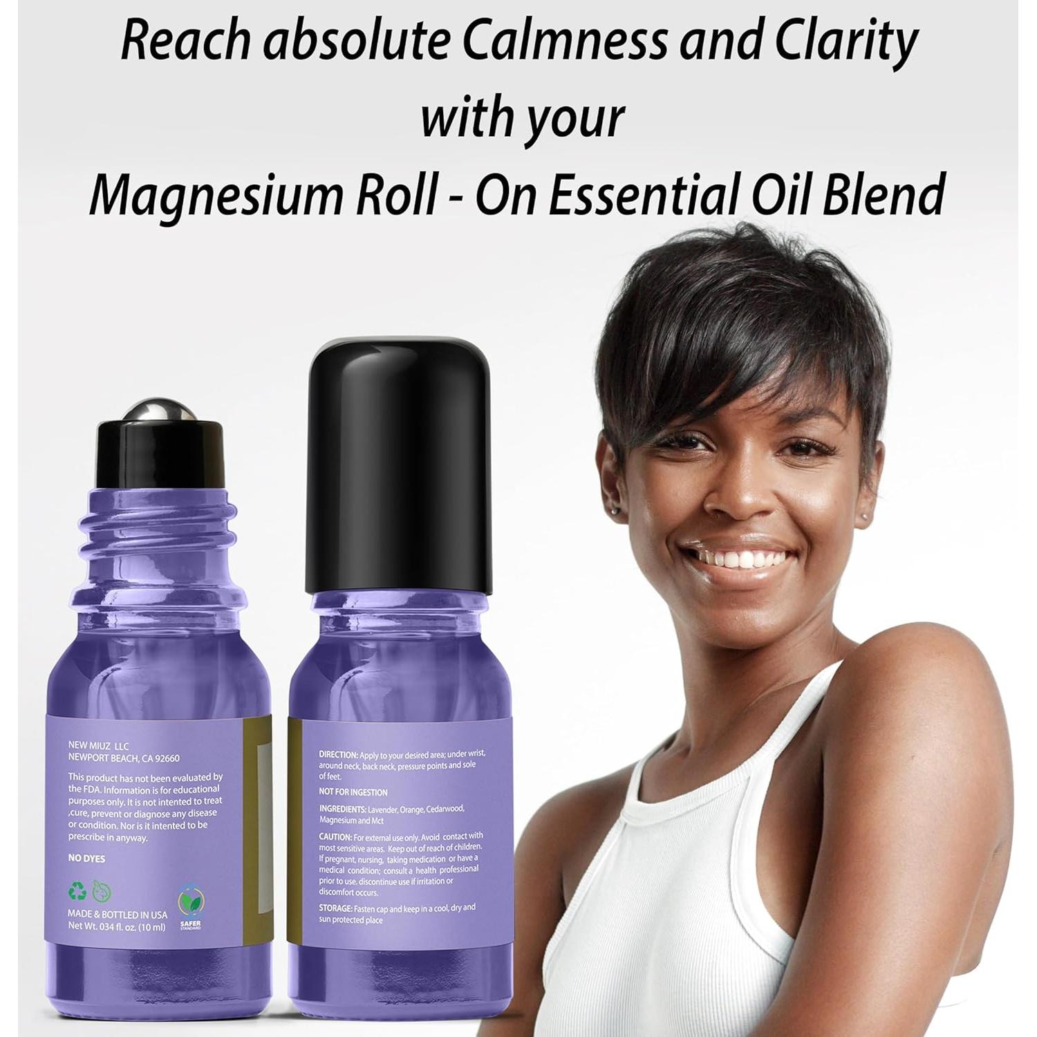 Rodillo de Aceite Esencial Calm New Miuz 10ml Alivio Estrés