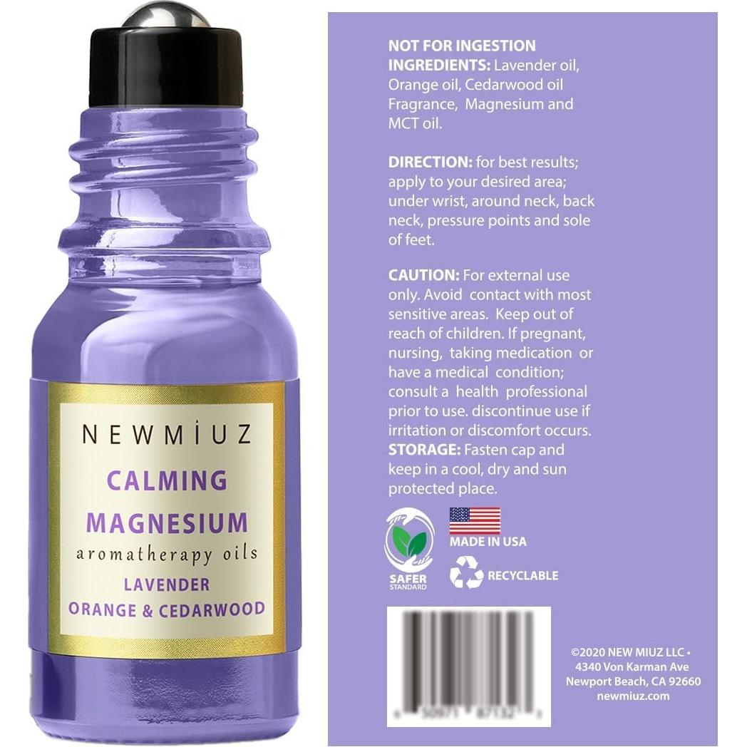 Rodillo de Aceite Esencial Calm New Miuz 10ml Alivio Estrés