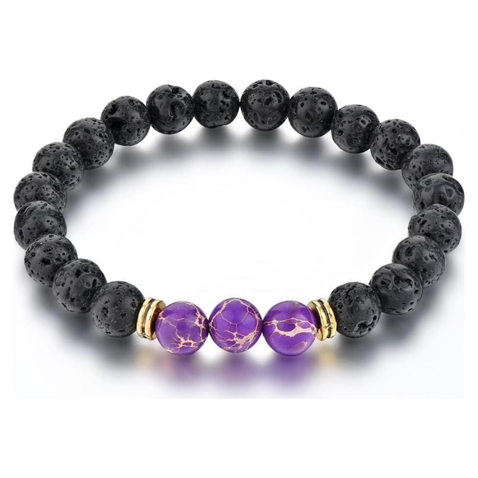 Pulsera de Lava Volcánica MYSTIQS con Difusor de Aceites