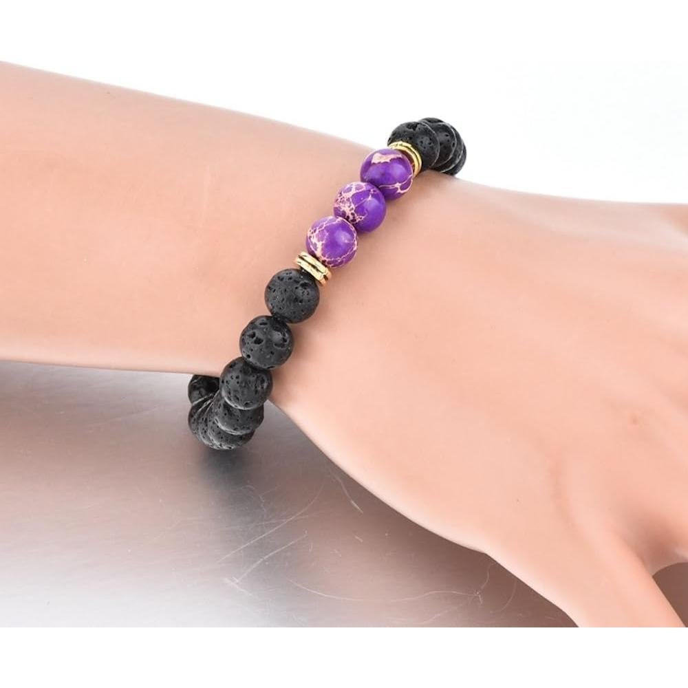Pulsera de Lava Volcánica MYSTIQS con Difusor de Aceites