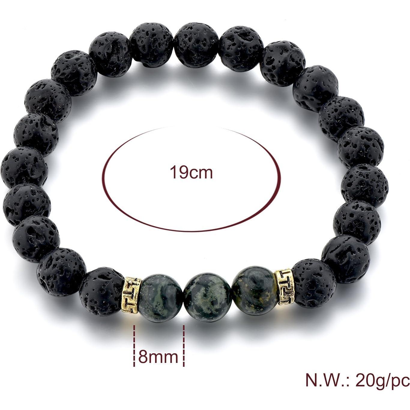 Pulsera de Lava y Camuflaje Mystiqs Difusor Aceite 19,81 cm