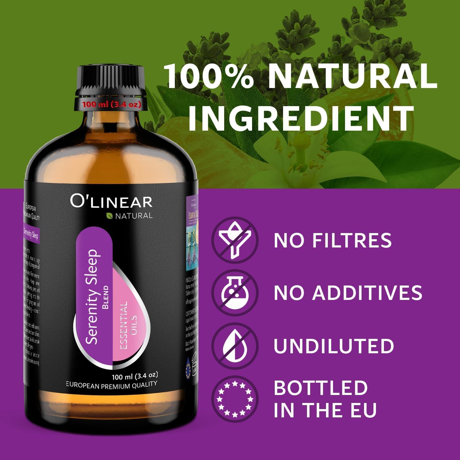 Aceite Esencial de Sueño Sereno O'linear 100 ml - Aromaterapia