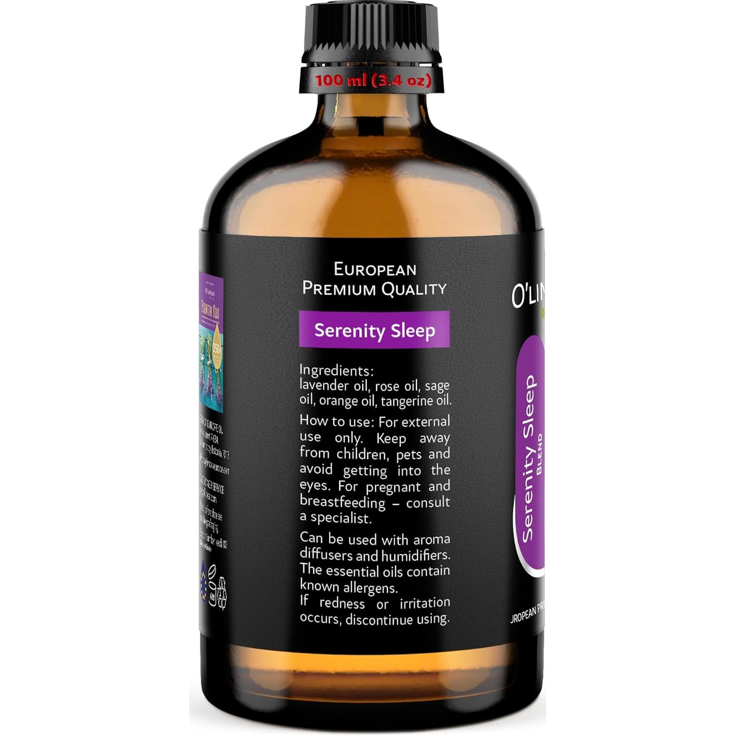 Aceite Esencial de Sueño Sereno O'linear 100 ml - Aromaterapia