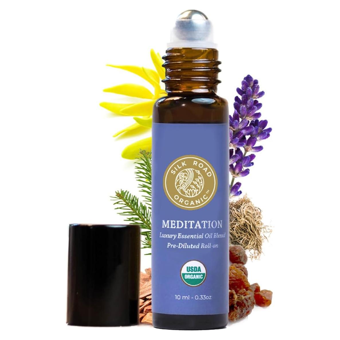 Aceite Esencial Orgánico Roll On Meditación Red Silk 10ml