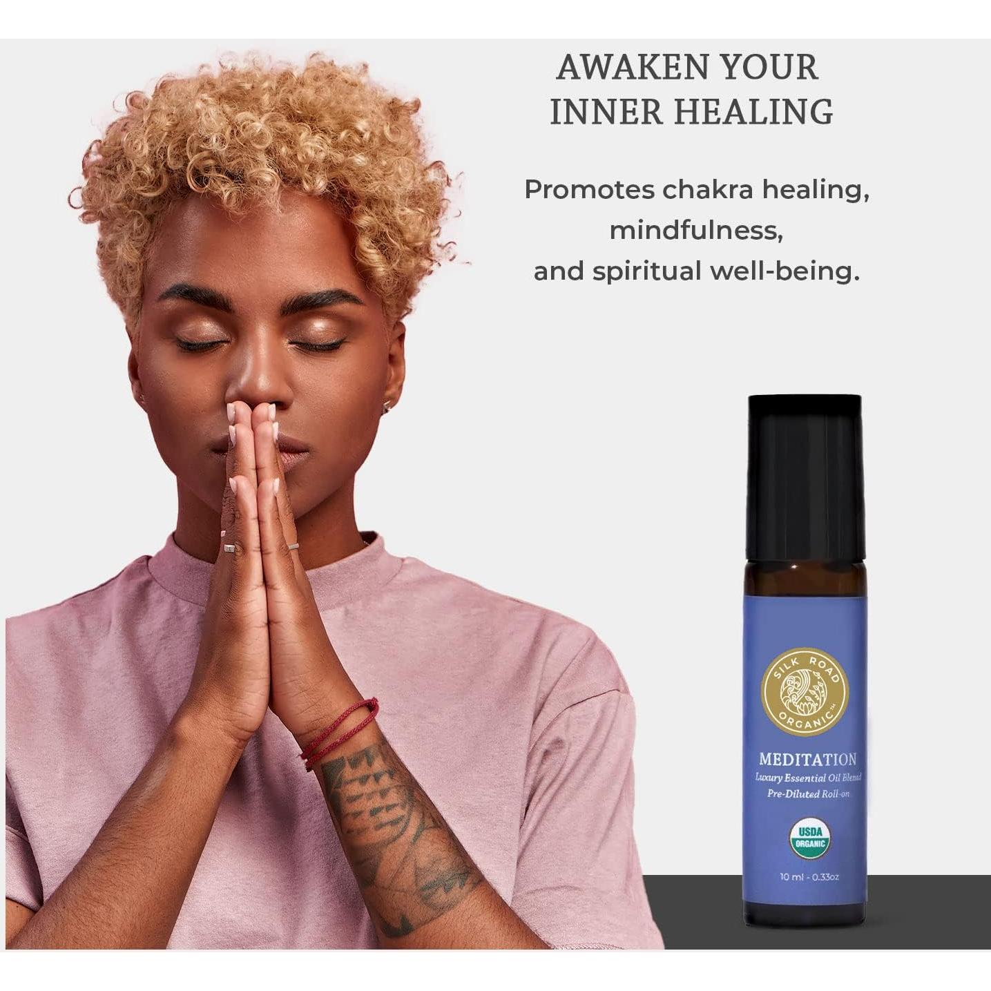 Aceite Esencial Orgánico Roll On Meditación Red Silk 10ml