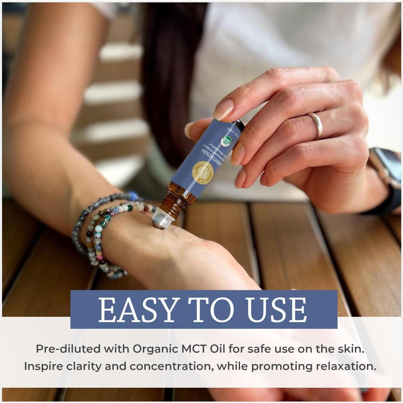 Aceite Esencial Orgánico Roll On Meditación Red Silk 10ml