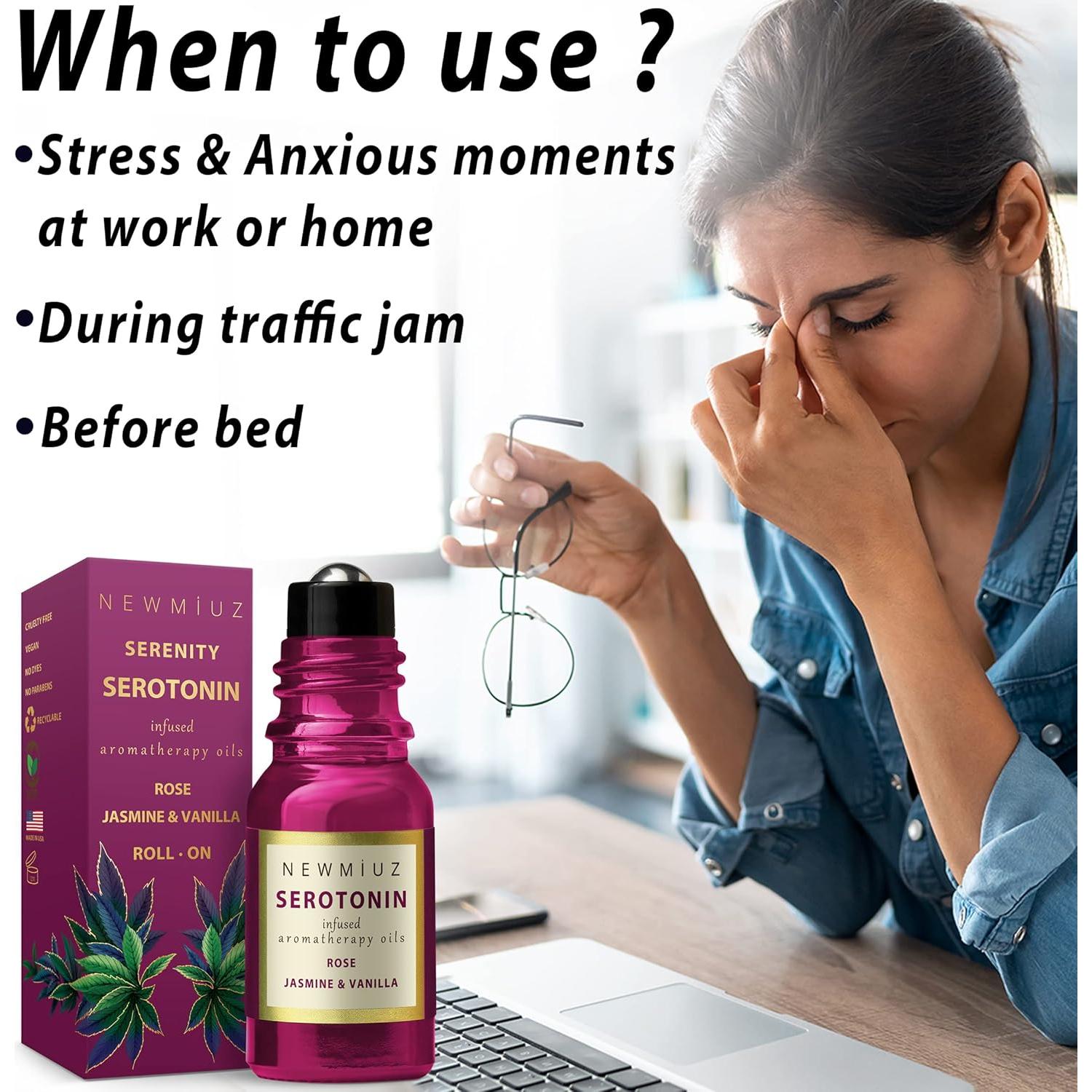 Roll On Aceite Esencial Alivio Estrés New Miuz 10ml