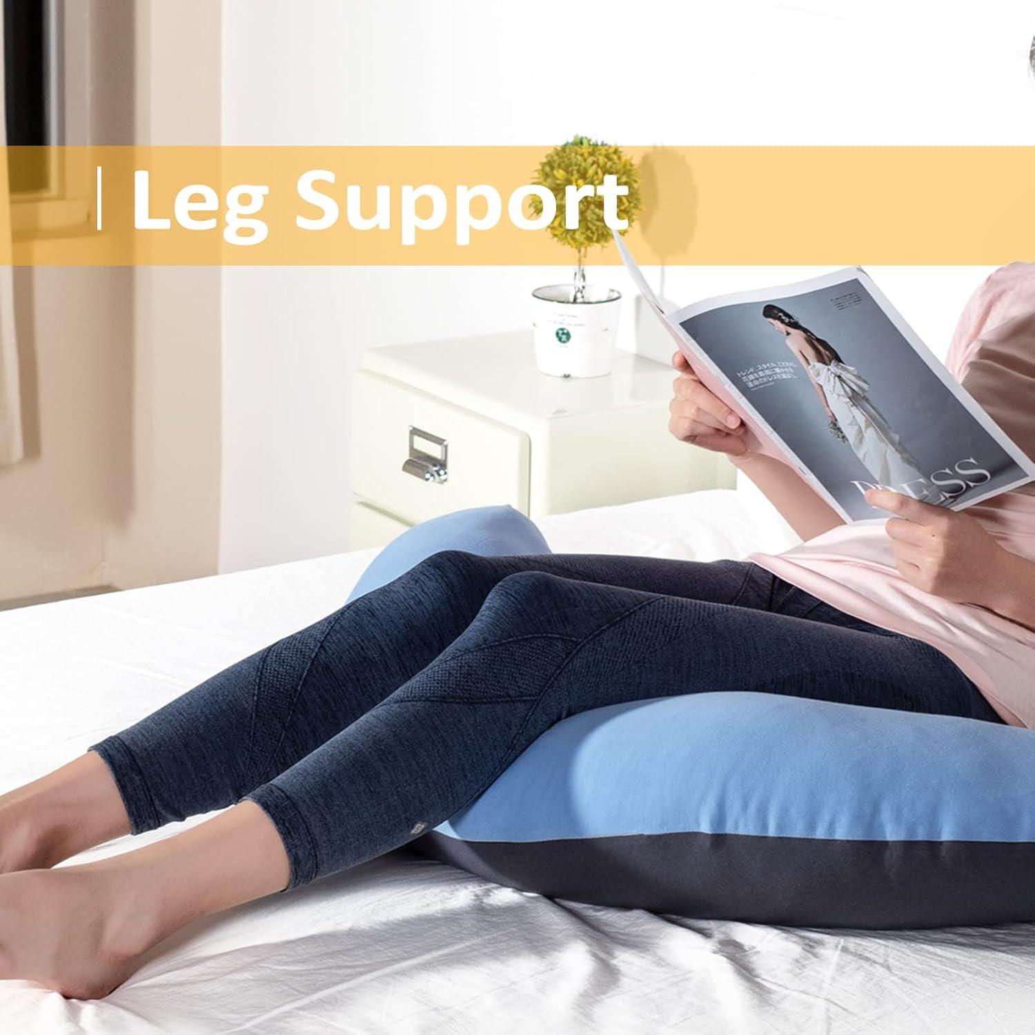 Almohada Corporal C BYRIVER 99CM Algodón Suave Azul