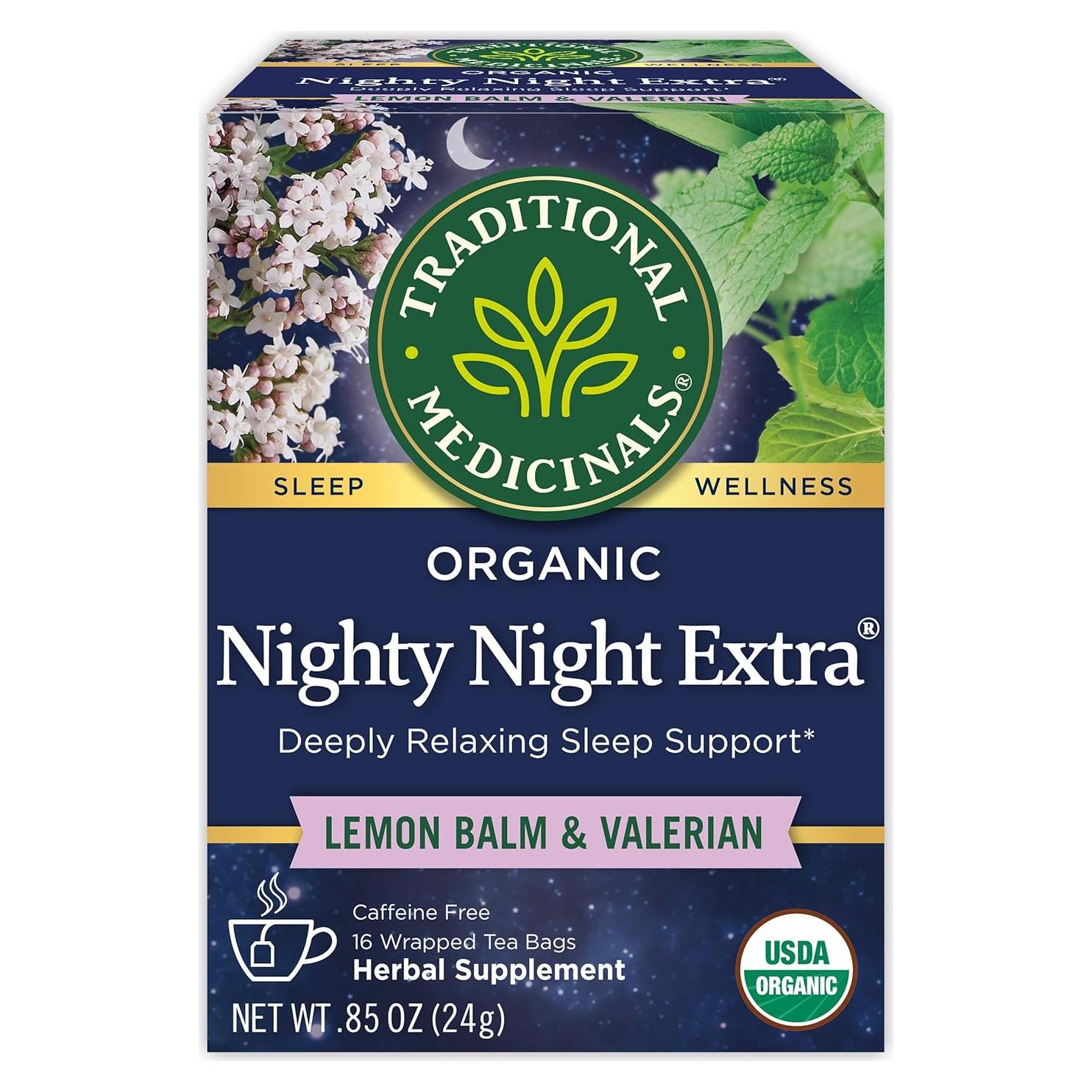 Té Orgánico Nighty Night Extra Traditional Medicinals 16 Bolsitas