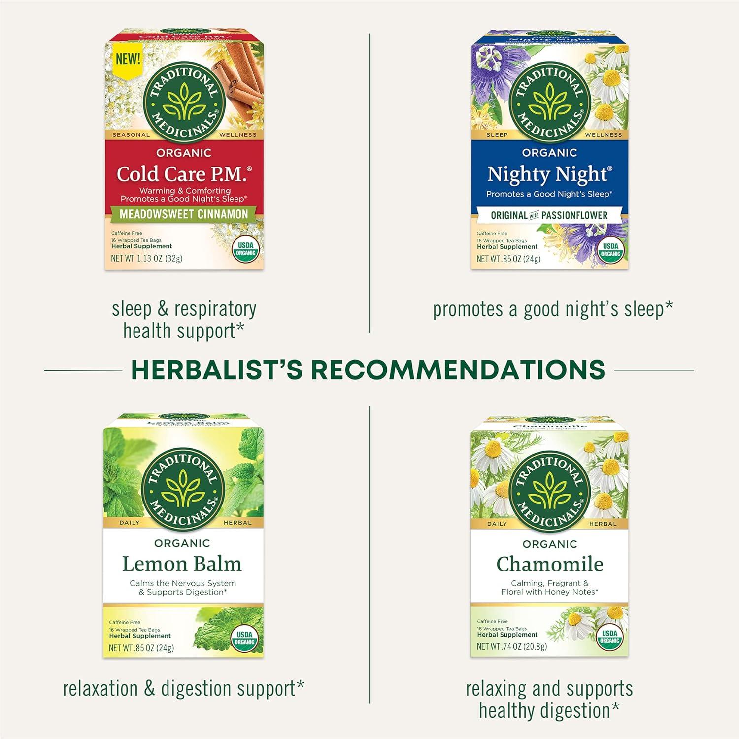 Té Orgánico Nighty Night Extra Traditional Medicinals 16 Bolsitas