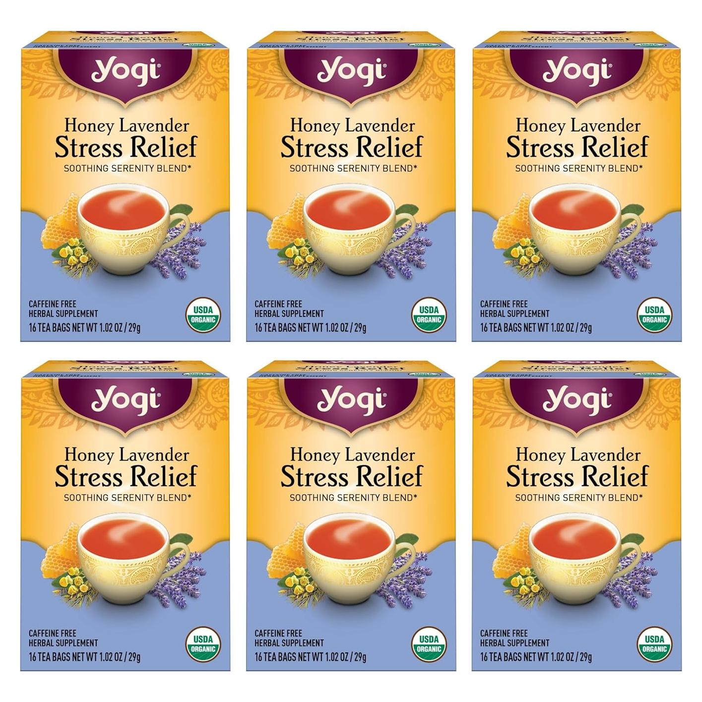 Té Yogi Orgánico de Miel y Lavanda - 96 Bolsitas