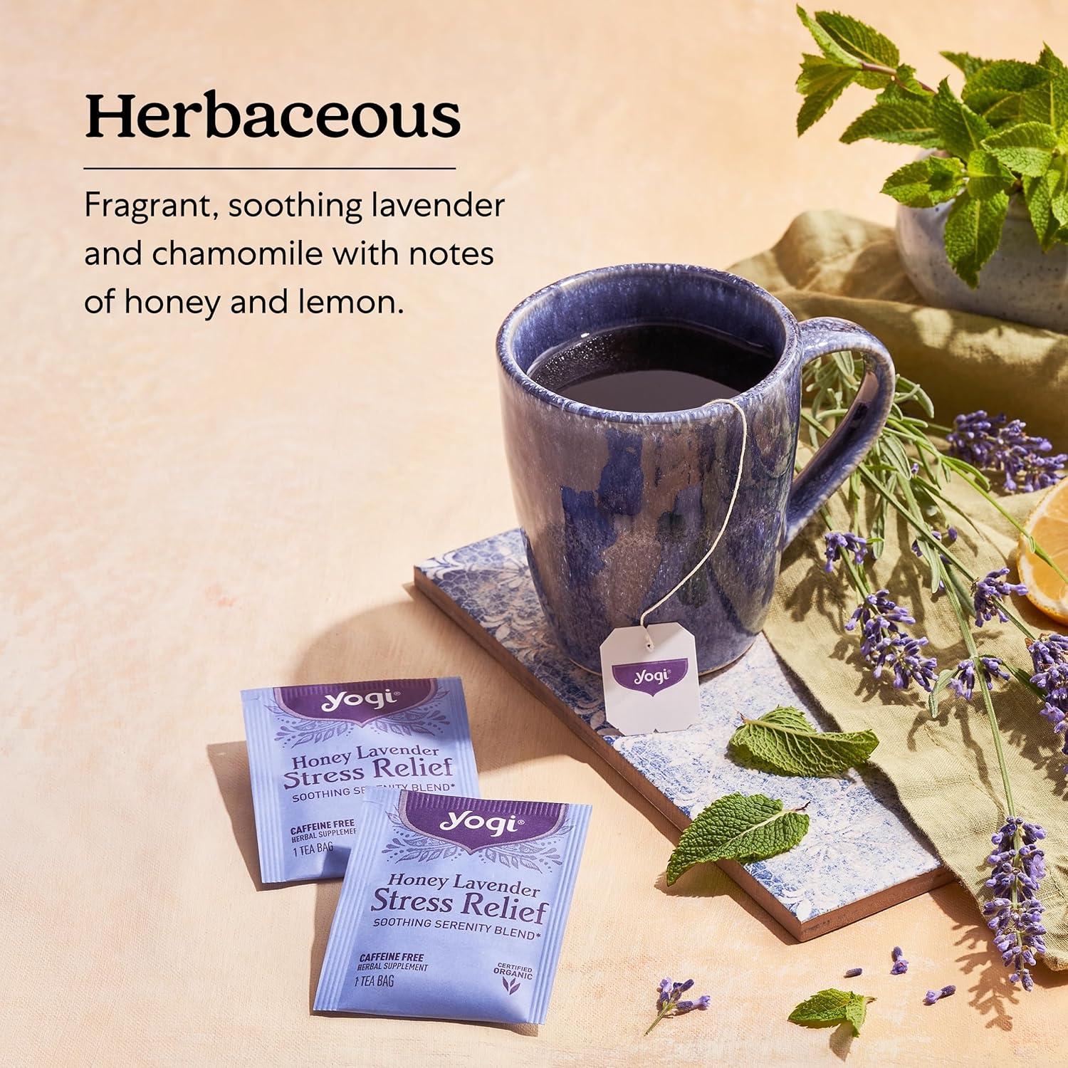 Té Yogi Orgánico de Miel y Lavanda - 96 Bolsitas