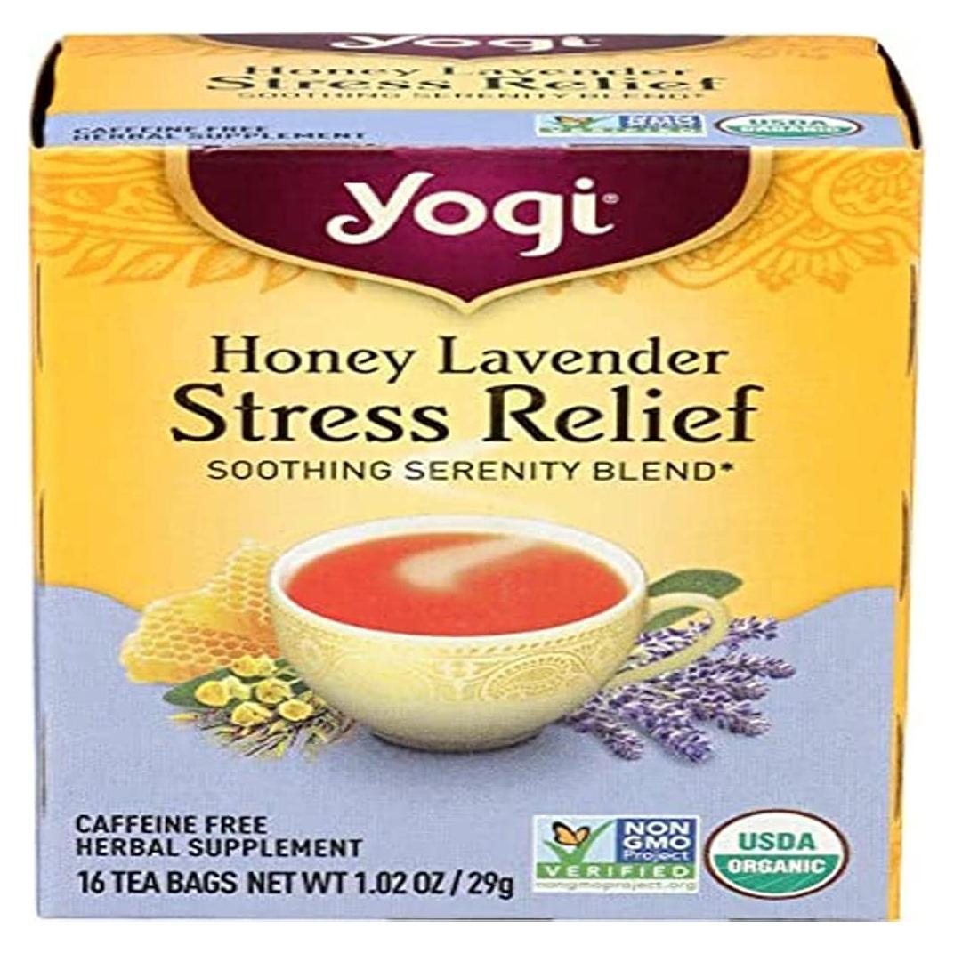 Té Yogi Miel Lavanda Alivio Estrés 16 Bolsitas Orgánico