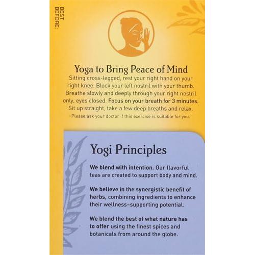 Té Yogi Miel Lavanda Alivio Estrés 16 Bolsitas Orgánico