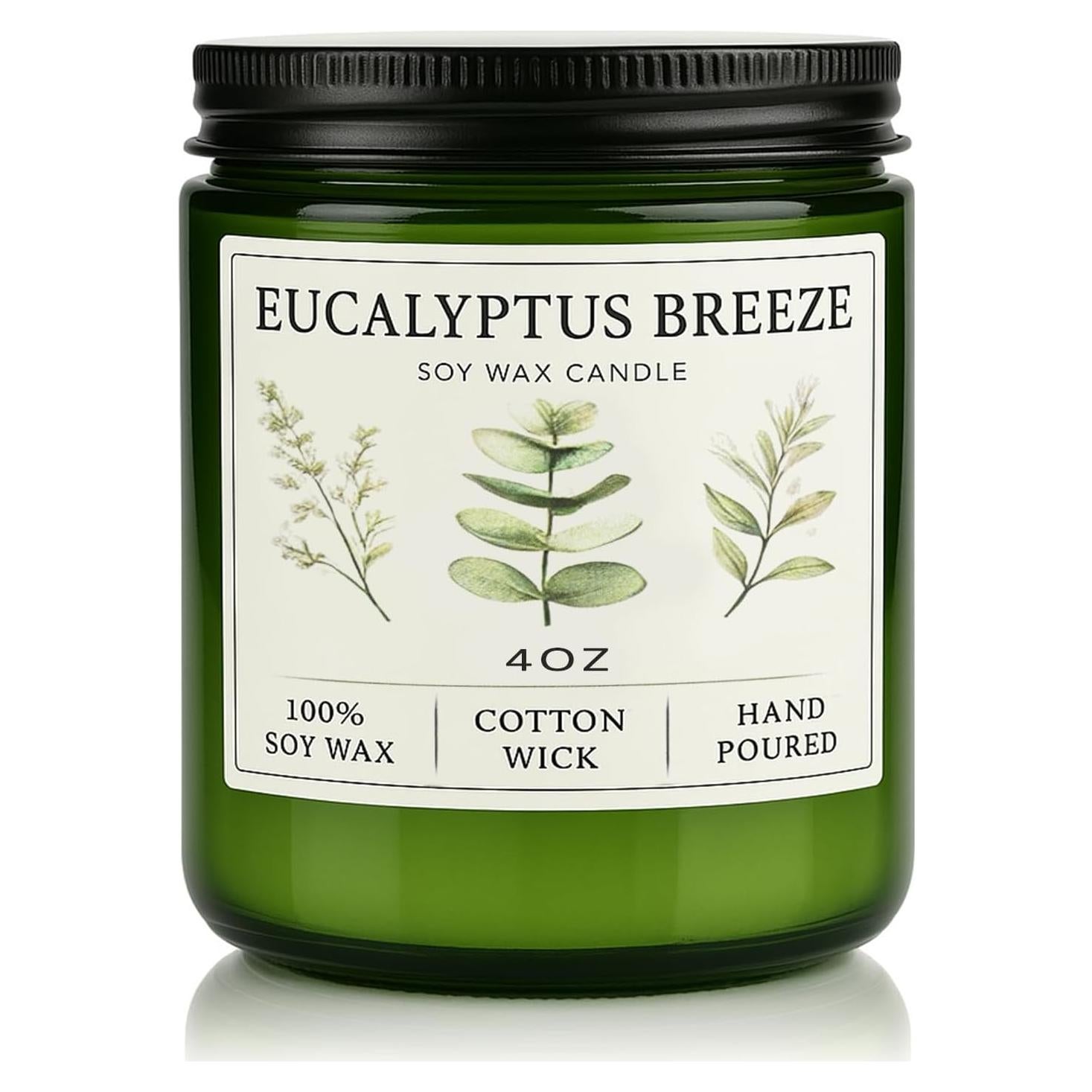 Vela Aromatizada Eucalipto y Menta Soja 4oz 20h GOPAS