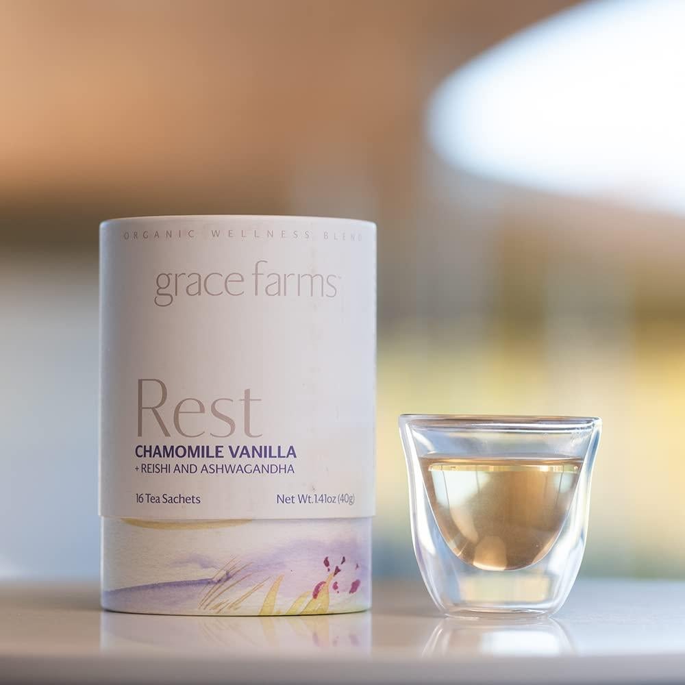 Té Orgánico Grace Farms REST 16 Bolsitas - Sueño y Estrés