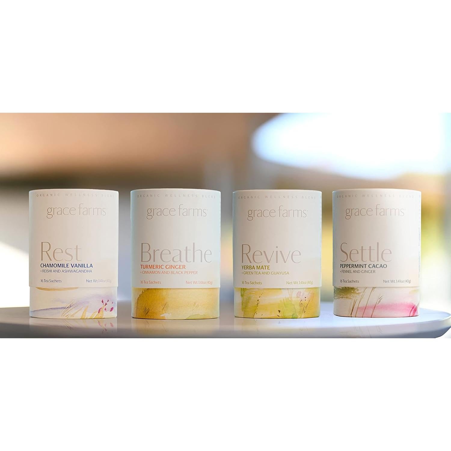 Té Orgánico Grace Farms REST 16 Bolsitas - Sueño y Estrés