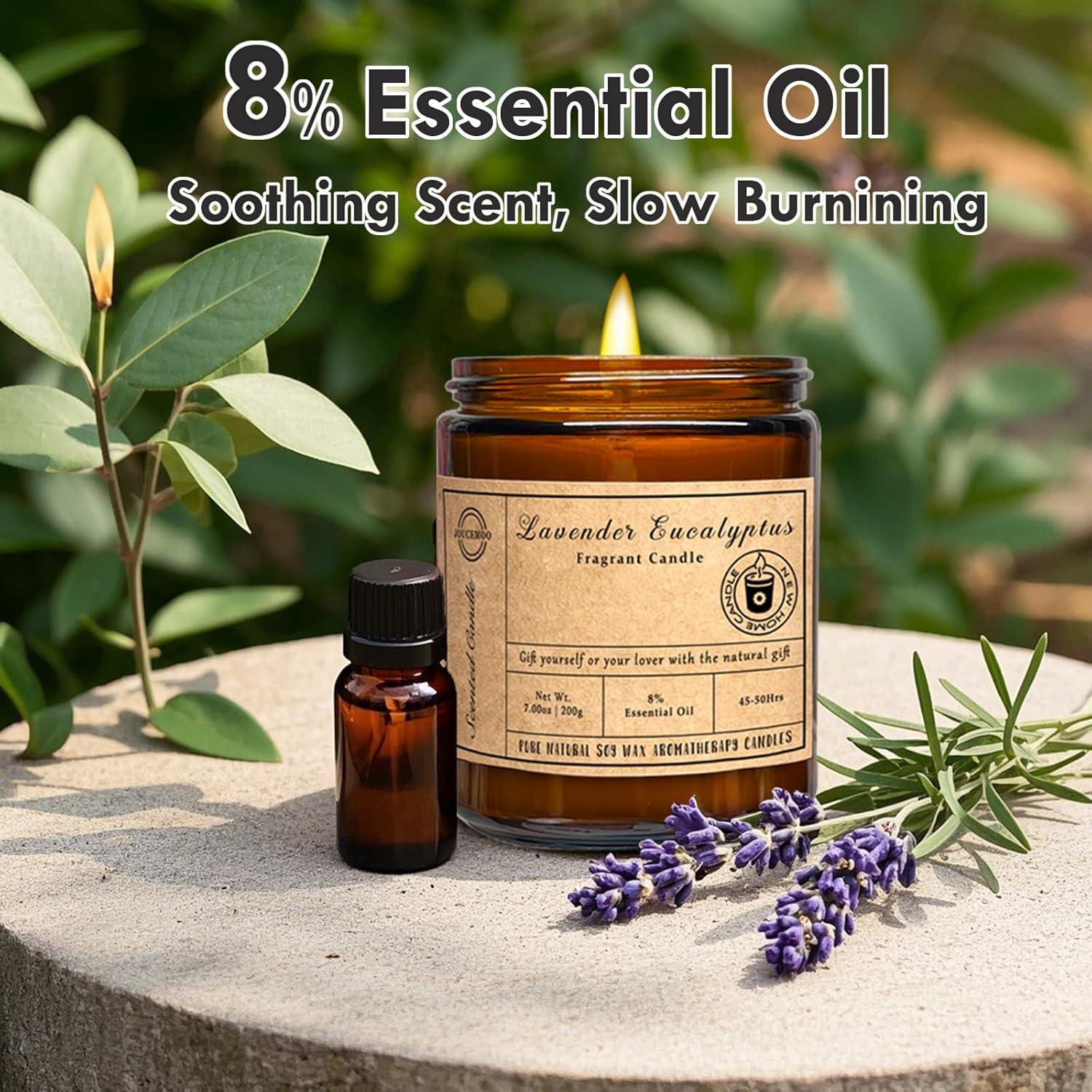 Vela Aromática Eucalipto y Lavanda JOUCEMOO 295g