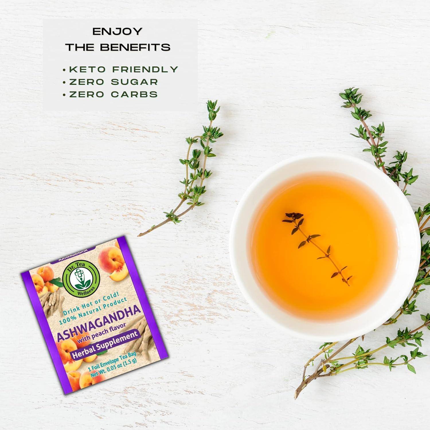 Té de Ashwagandha Dr. Tea Sabor Durazno 20 Bolsitas
