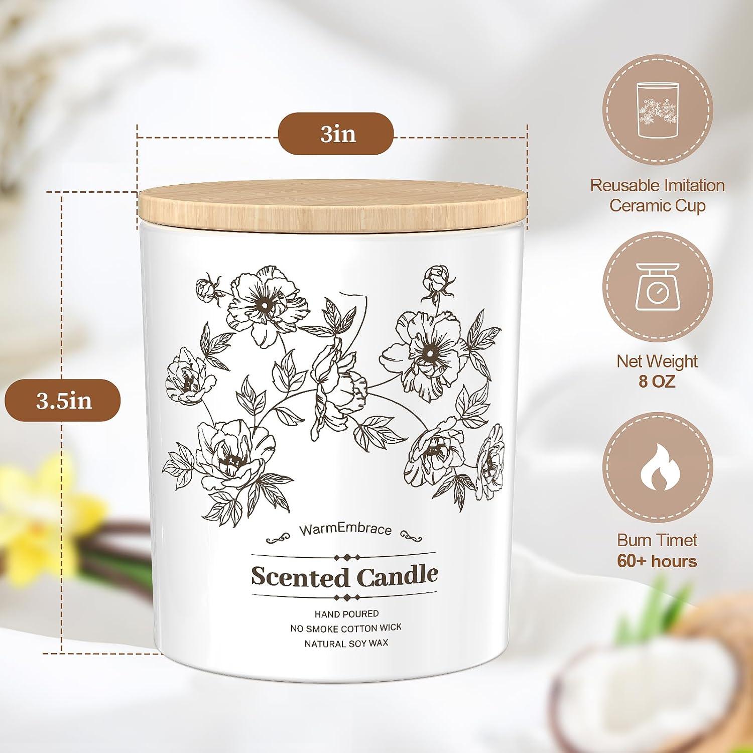 Vela Aromática Deluxe WarmEmbrace 8 Oz Vainilla Coco