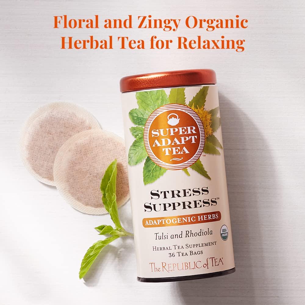 Té Herbal Orgánico La República del Té 36 Bolsitas Tulsi Rhodiola