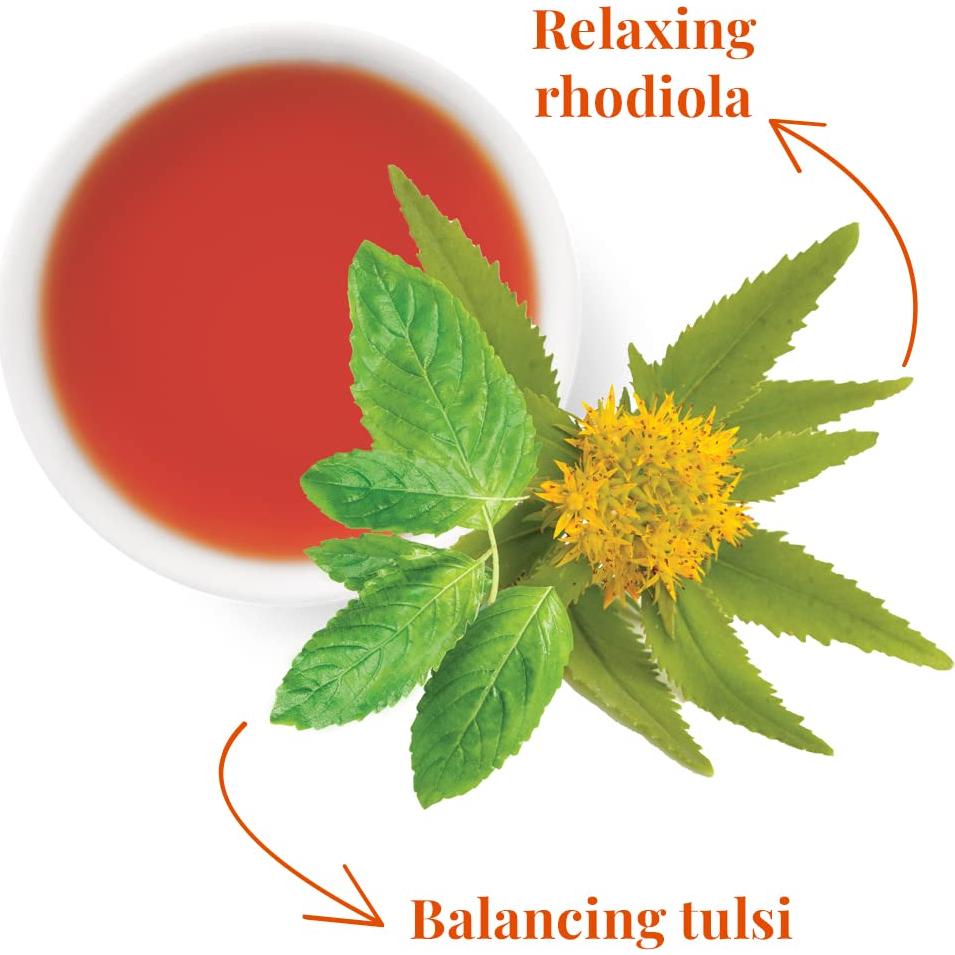 Té Herbal Orgánico La República del Té 36 Bolsitas Tulsi Rhodiola