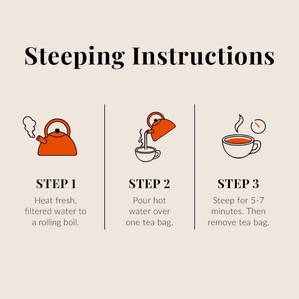 Té Herbal Orgánico La República del Té 36 Bolsitas Tulsi Rhodiola