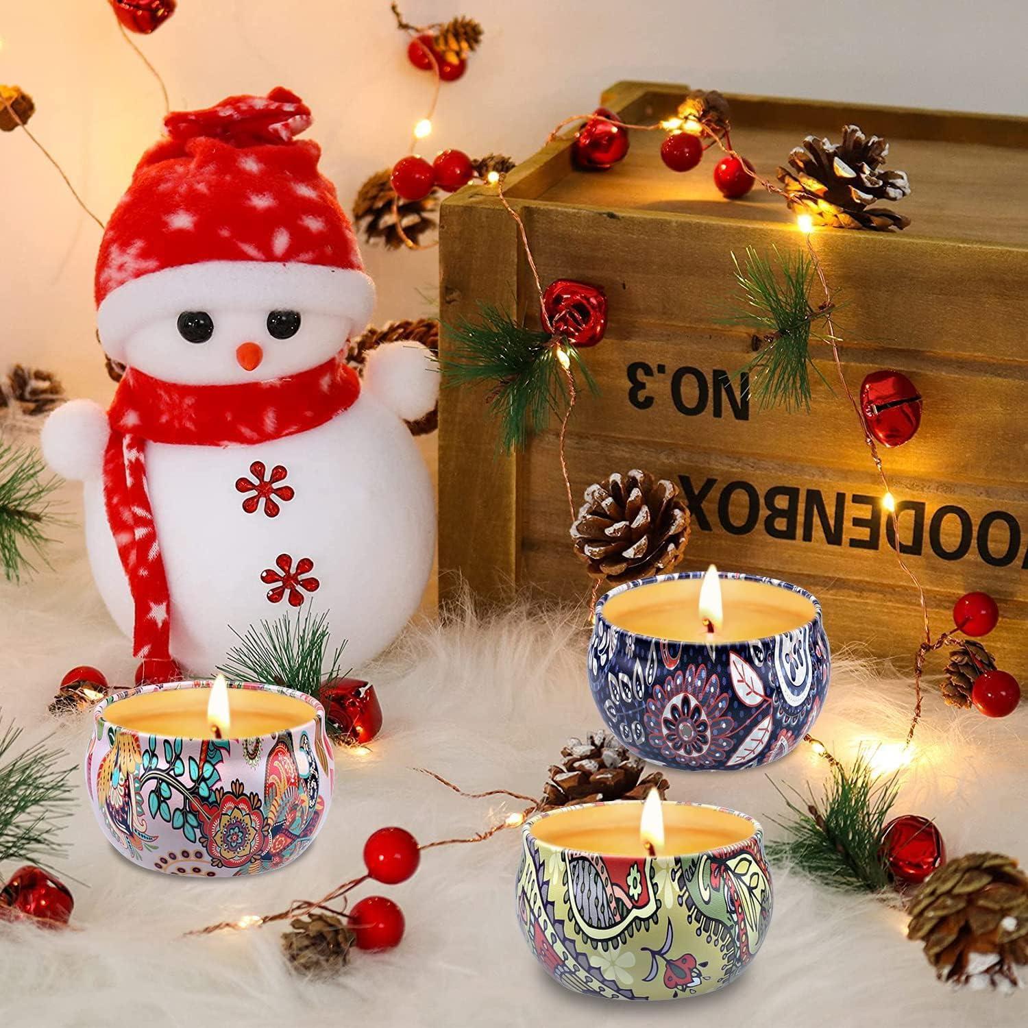 Juego de 9 Velas Aromáticas Aottom de Soja 180 Horas