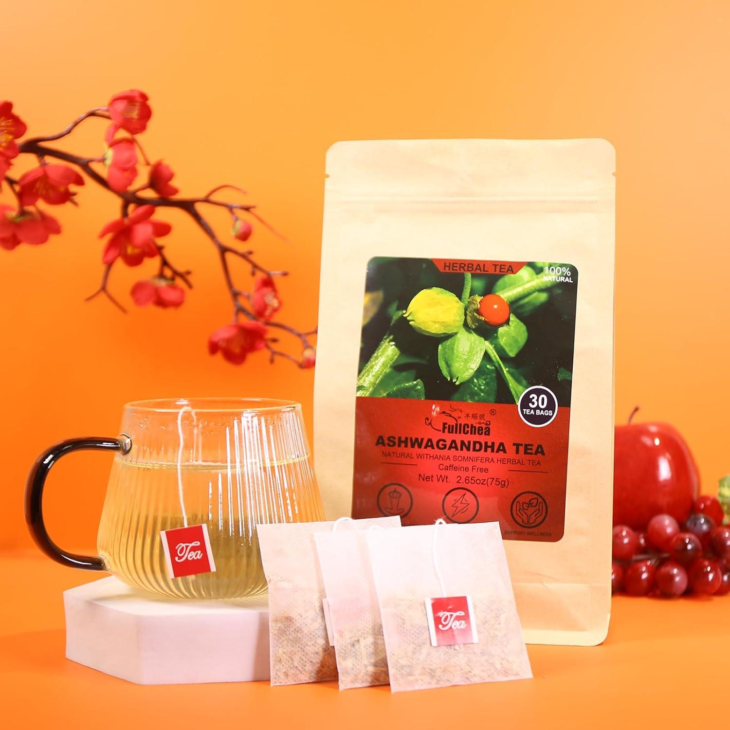 Té de Ashwagandha FullChea 30 Bolsitas 2.5g - Sin Cafeína