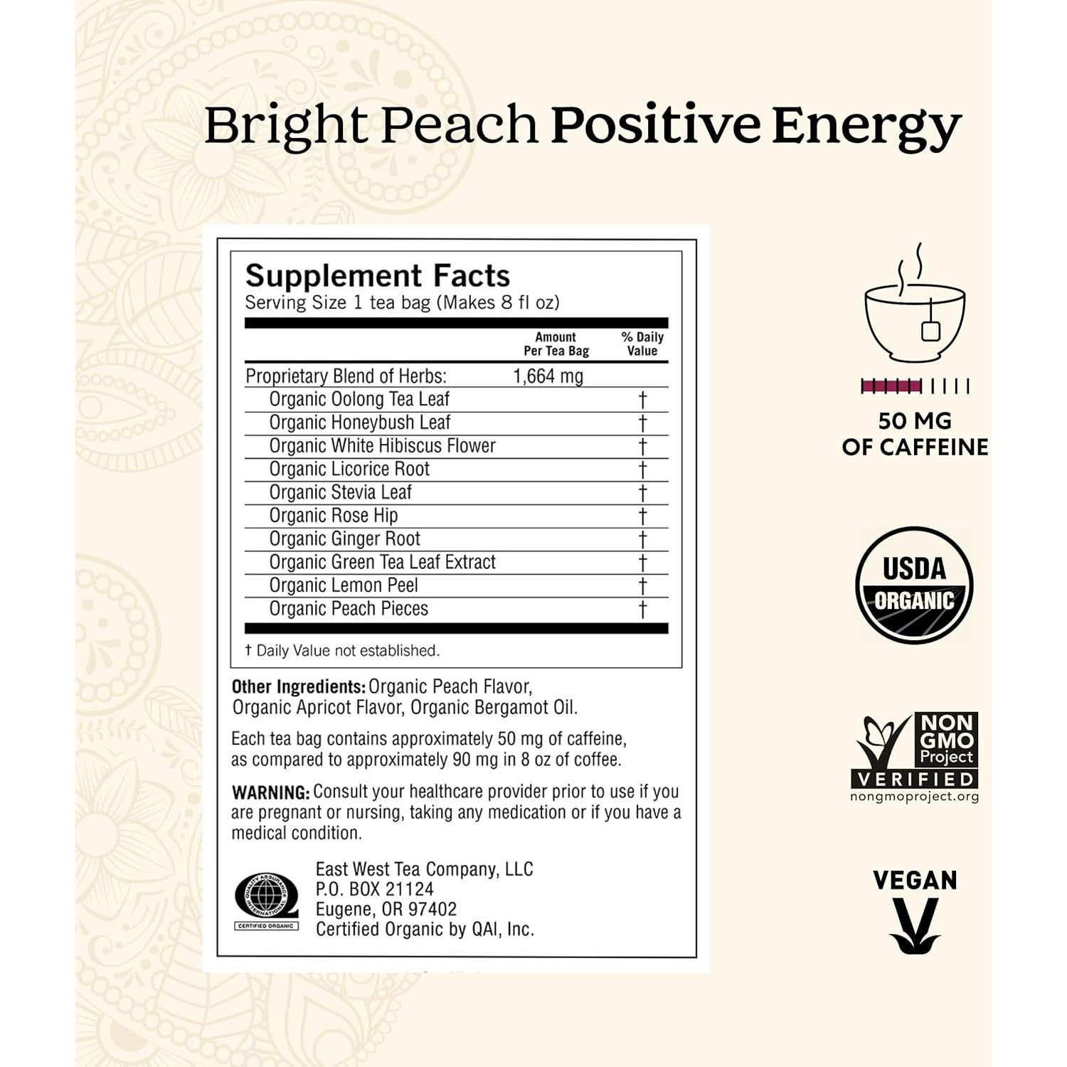 Yogi Tea Muestra Energía Orgánica 3 Bolsitas Sabor