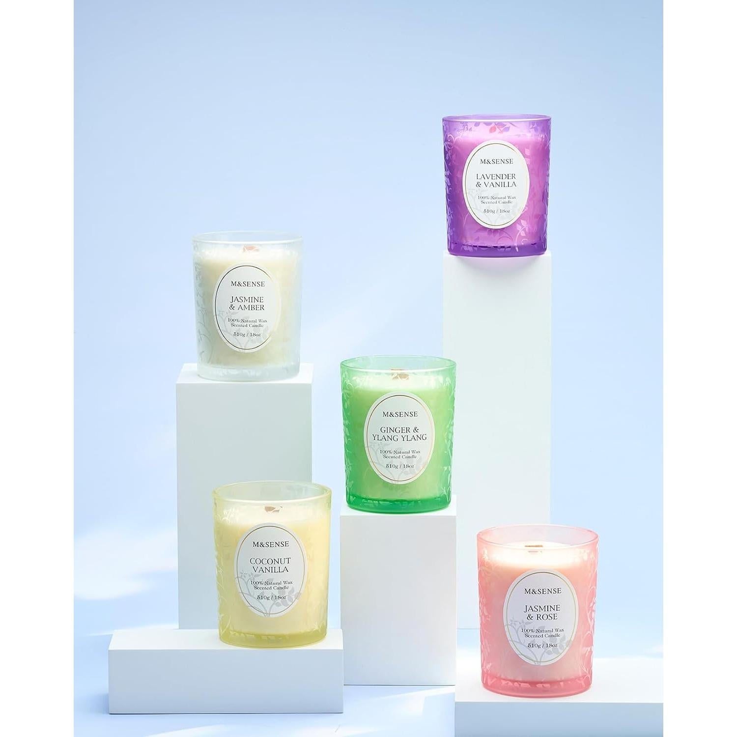 Vela Aromática M&SENSE Eucalipto y Lavanda 18oz 100h