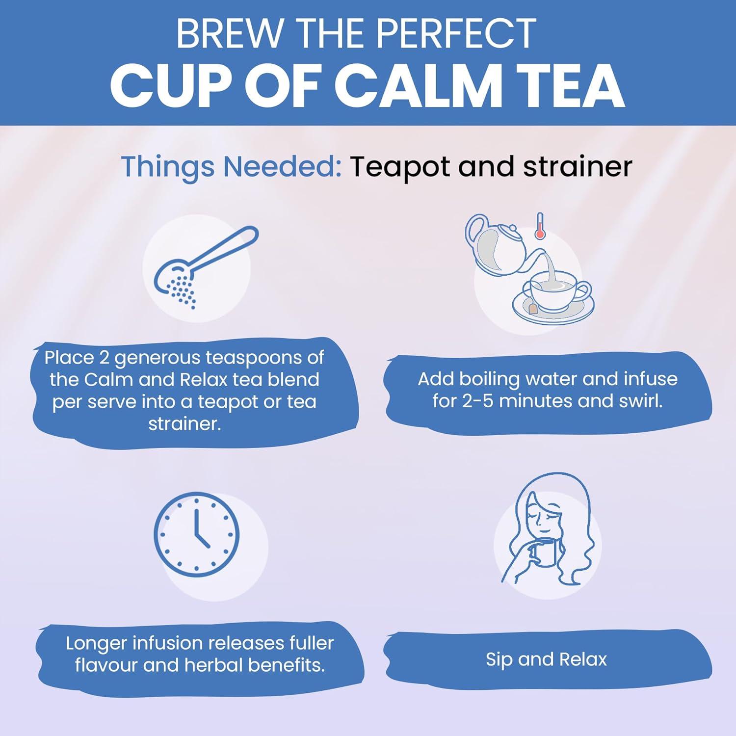 Té de Hoja Suelta Kintra Foods Calmante 60g Manzanilla Lavanda