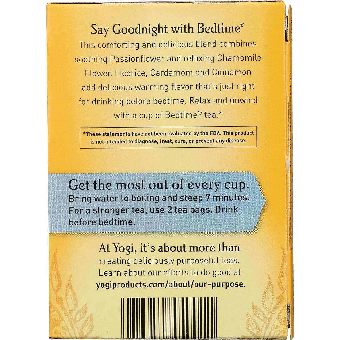 Té Orgánico Yogi para Dormir 16 Bolsitas Sin Cafeína