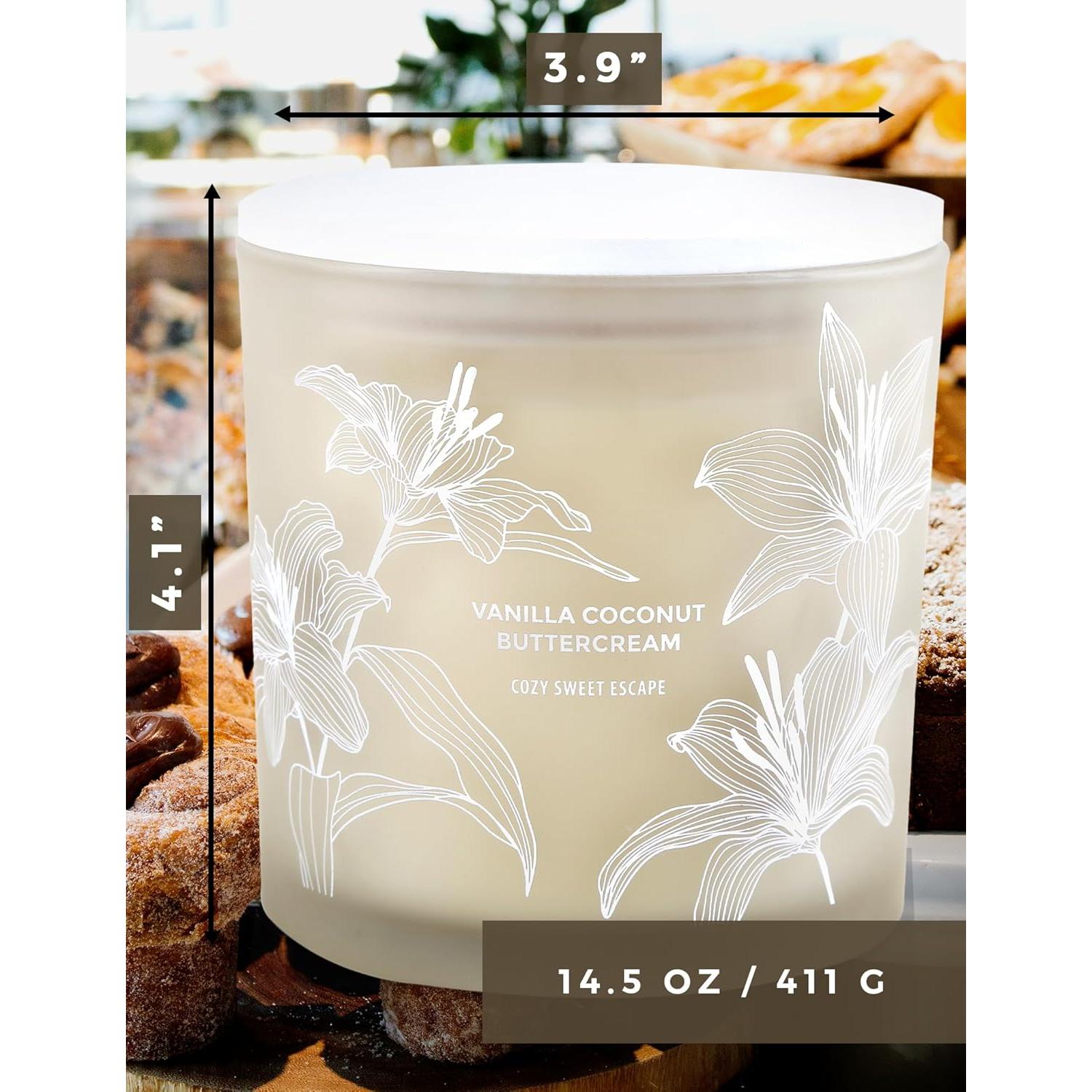 Vela Aromática de Soja GIFTAWAY 411 g 3 Mechas Coco Vainilla